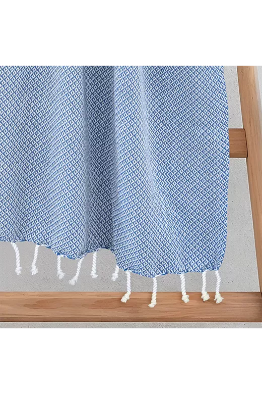 LINO Pestemal Παρεόλ Aureva 90x180 Γαλάζιο
