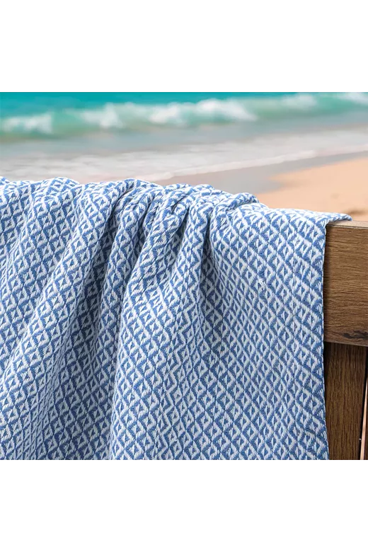 LINO Pestemal Παρεόλ Aureva 90x180 Γαλάζιο