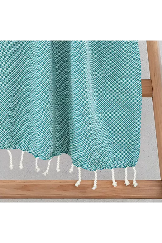 LINO Pestemal Παρεό Aureva 90x180 Πετρόλ