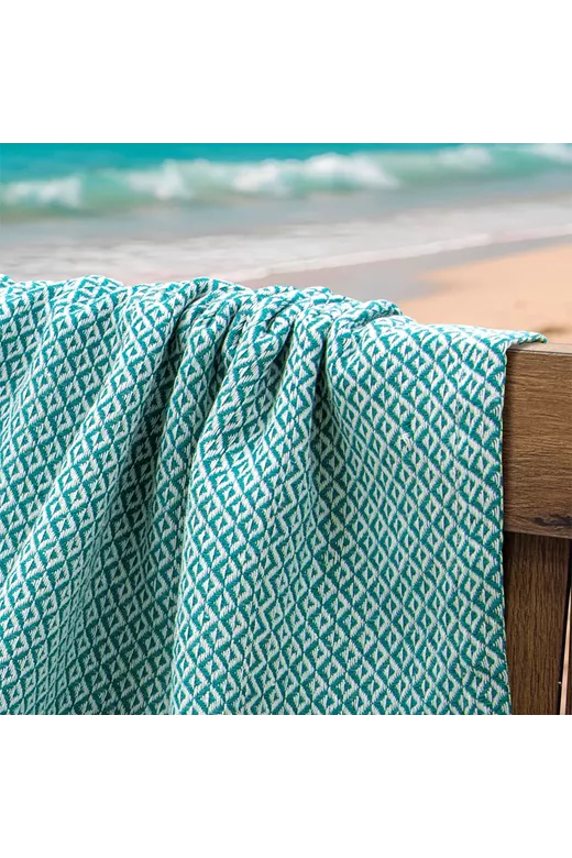 LINO Pestemal Παρεό Aureva 90x180 Πετρόλ