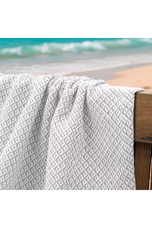 LINO Pestemal Παρεό Aureva 90x180 Γκρι