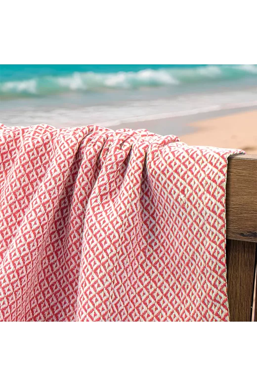 LINO Pestemal Παρεό Aureva 90x180 Κοραλί