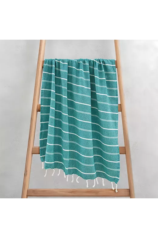 LINO Pestemal Παρεό Veliu 90x180 Πετρόλ