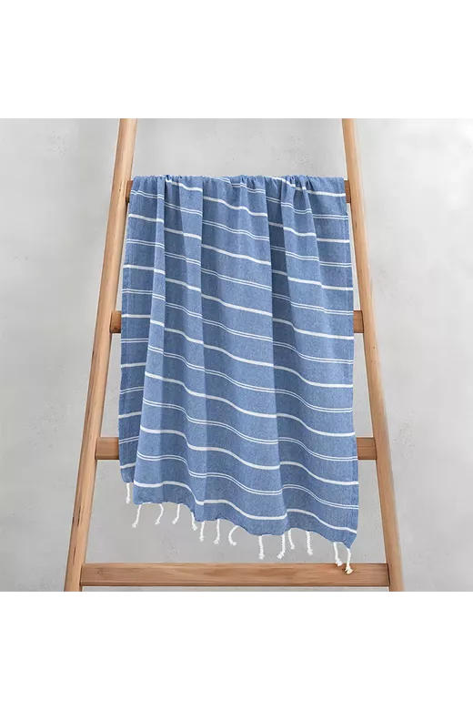 LINO Pestemal Παρεό Veliu 90x180 Γαλάζιο