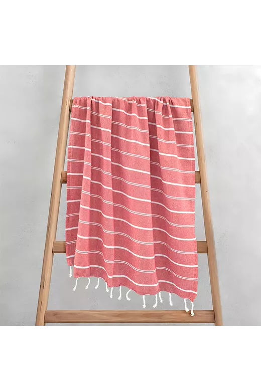 LINO Pestemal Παρεό Veliu Κοραλί 90x180