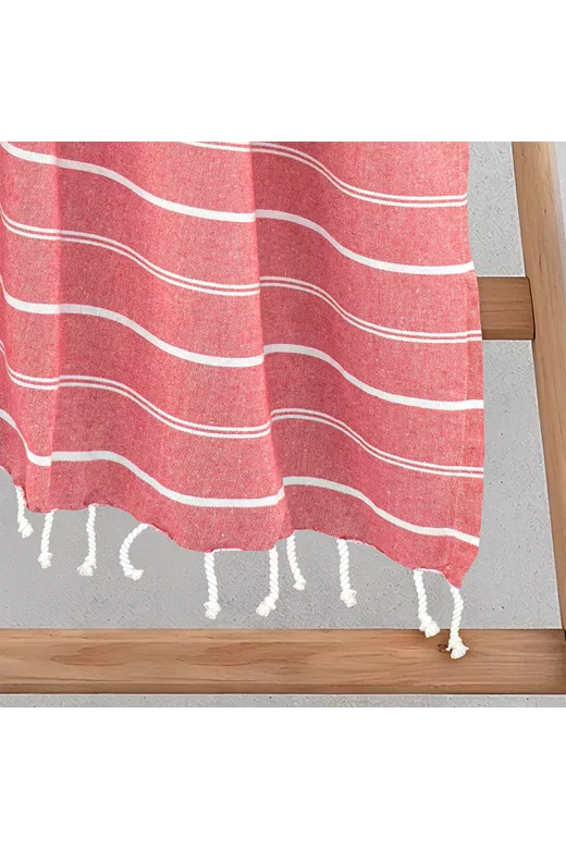 LINO Pestemal Παρεό Veliu Κοραλί 90x180