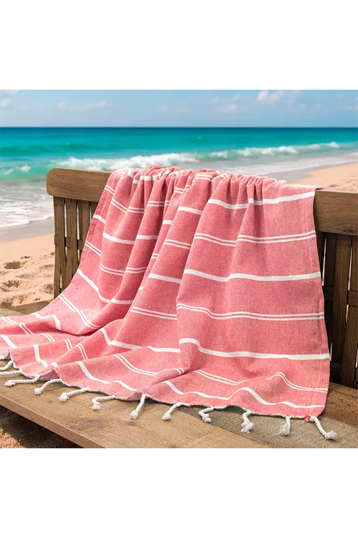 LINO Pestemal Παρεό Veliu Κοραλί 90x180