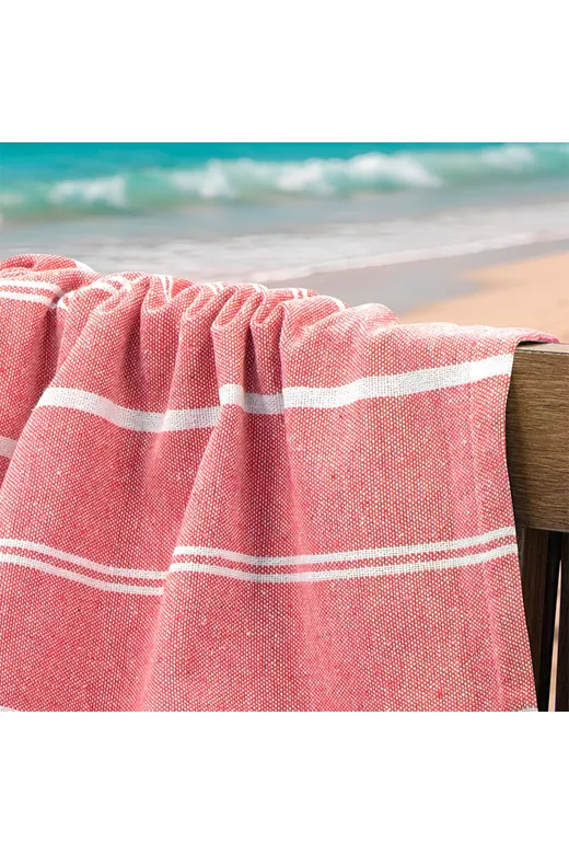 LINO Pestemal Παρεό Veliu Κοραλί 90x180