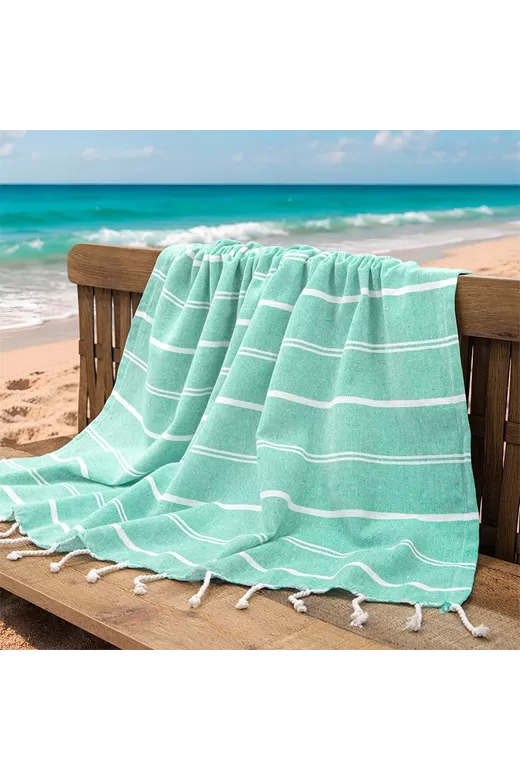 LINO Pestemal Παρεό Veliu 90x180 Μέντα