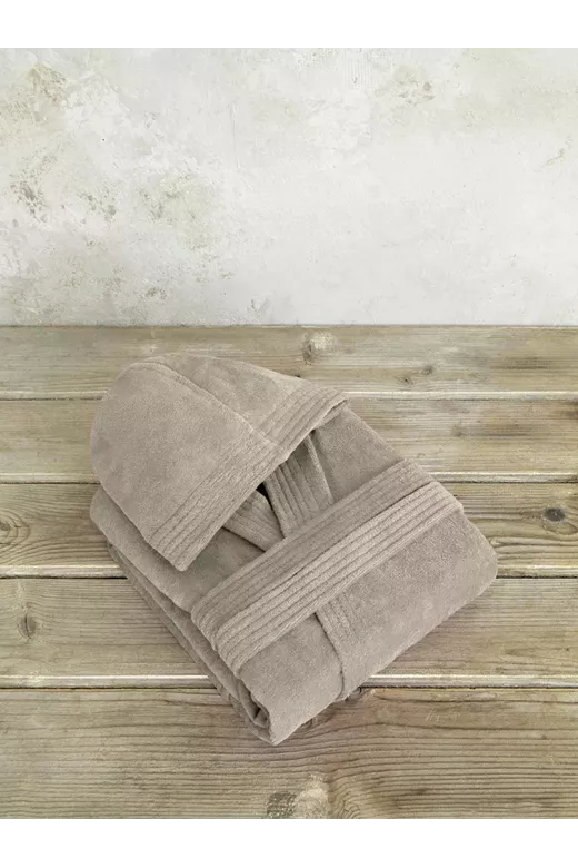 Μπουρνούζι με κουκούλα Zen - Taupe