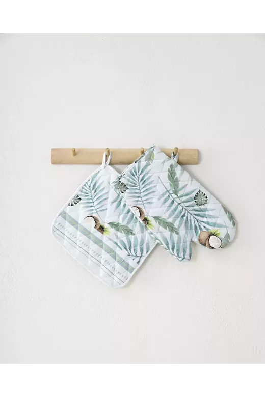 Σετ Κουζίνας (Γάντι + Πιάστρα) Coconut