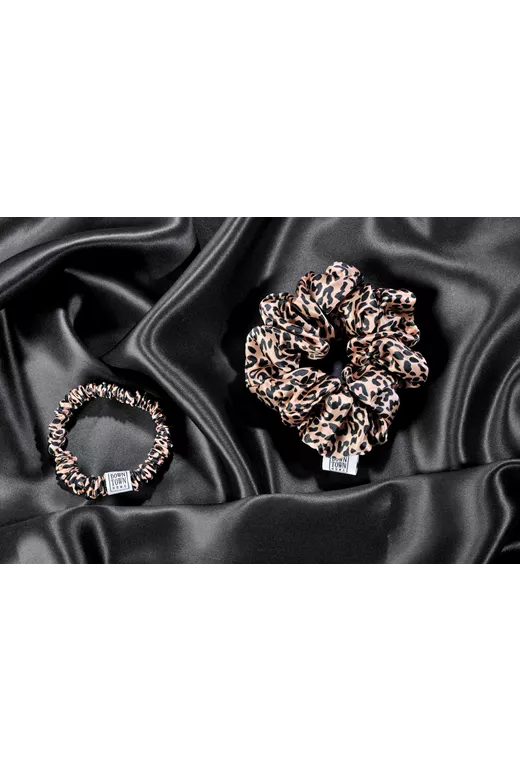 Λαστιχάκι μαλλιών μετάξι Leopard
