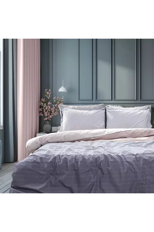 LINO Σετ Παπλωματοθήκη Υπέρδιπλη (230X250) Releaf Λιλά