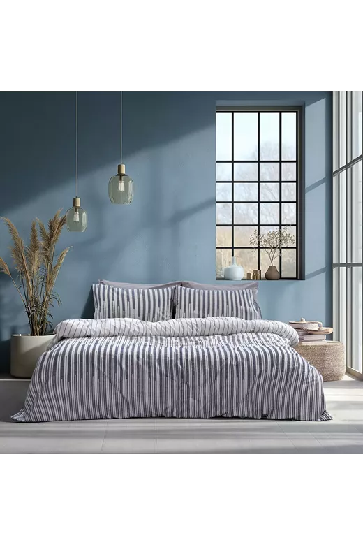 LINO Σετ Σεντόνια Μονά (170x265) Elan Γκρι