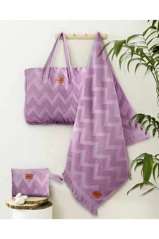 Πετσέτα Θαλάσσης Vida - Purple