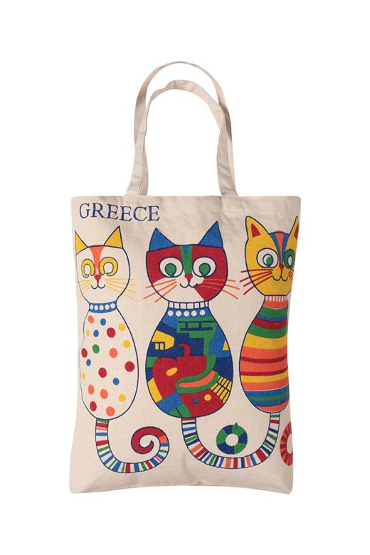 Τσάντα καραβόπανο (40cm x 40cm x 10cm) canvas 23 GREECE