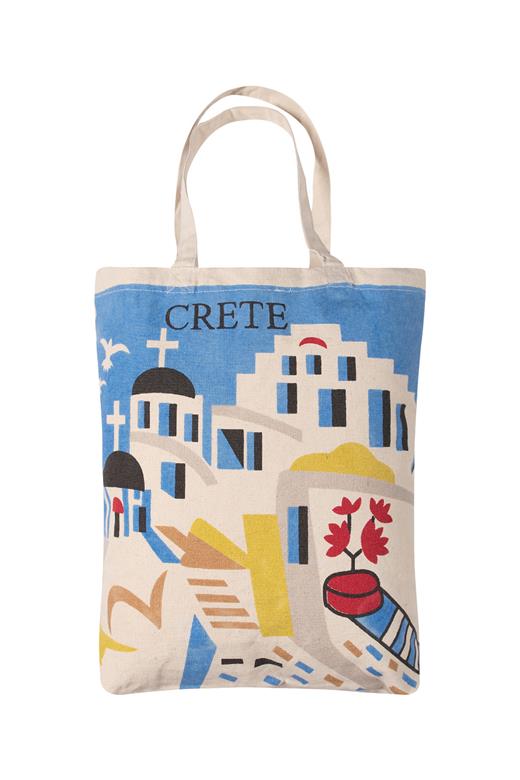Τσάντα καραβόπανο (40cm x 40cm x 10cm) canvas 14 creta