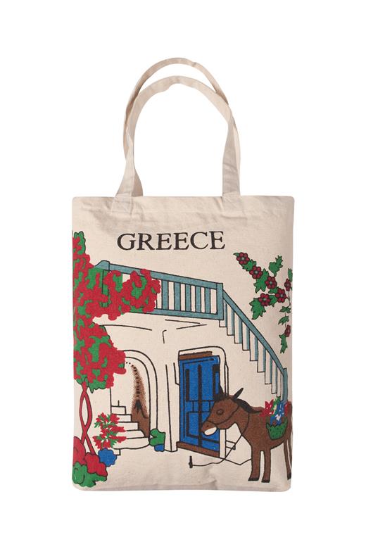 Τσάντα καραβόπανο (40cm x 40cm x 10cm) canvas 17 creta
