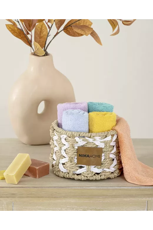 Καλαθάκι με σετ λαβέτες Bamboo Calm