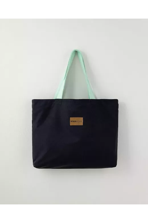 Τσάντα Θαλάσσης διπλής όψης Riva - Black / Emerald