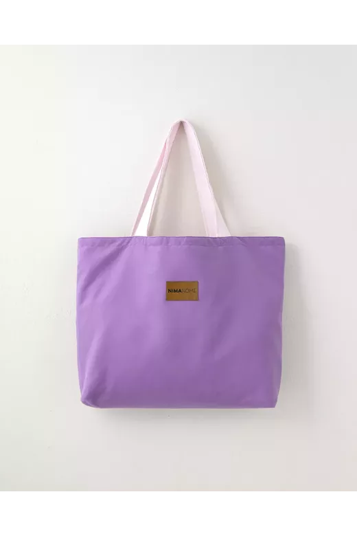 Τσάντα Θαλάσσης διπλής όψης Riva - Purple / Pink
