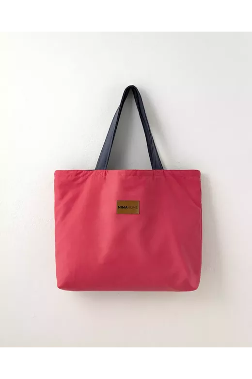 Τσάντα Θαλάσσης διπλής όψης Riva - Vivid Pink / Dark Gray