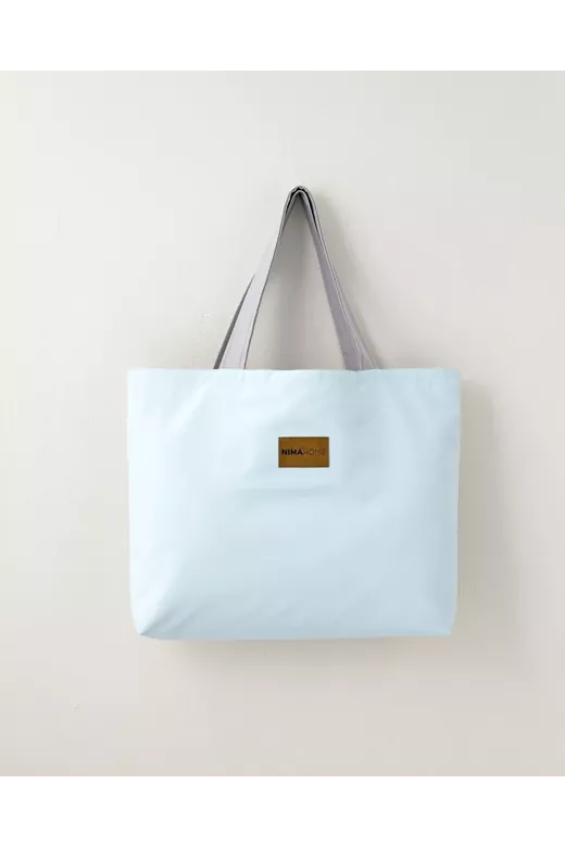 Τσάντα Θαλάσσης διπλής όψης Riva - Aqua / Gray