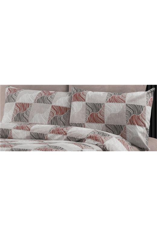 Μαξιλαροθήκη Εμπριμέ Κλεοπάτρα 611 50X70 Red-Black 70/30 Cott/Pol