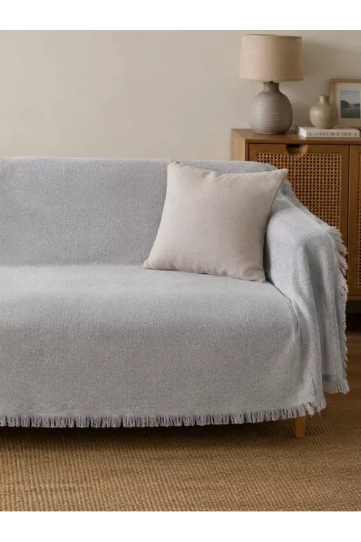 Σετ ριχτάρια βαμβακερά τριών τεμαχίων Plain Silver