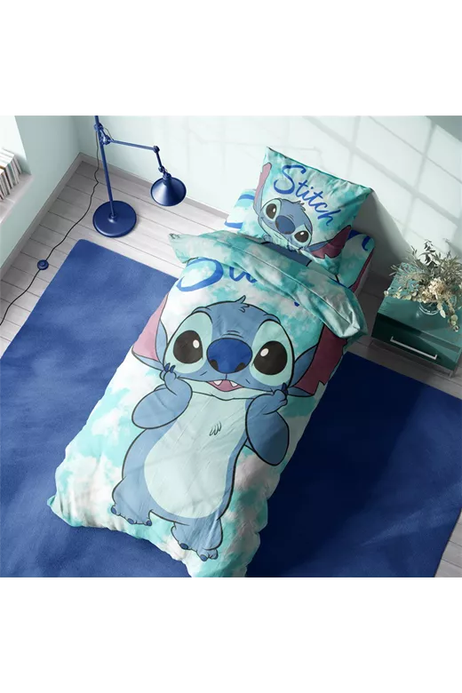 Σεντόνια Σετ 4 τεμ Disney Home Stitch 824 160X240 Turquoise 100% Cotton