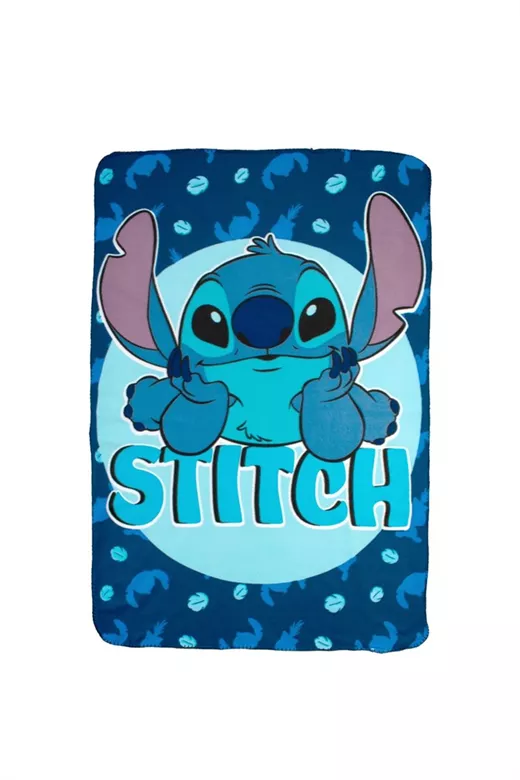 Κουβέρτα Fleece Disney Home Stitch 18 100X140 Blue 100% Polyester
