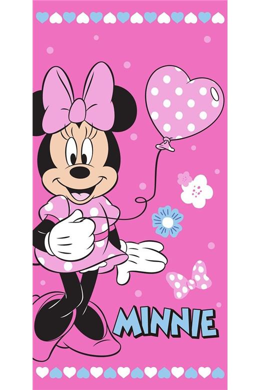 Πετσέτα Θαλάσσης Quick Dry Disney Home Minnie 335 70X140 Pink 100% Microfiber