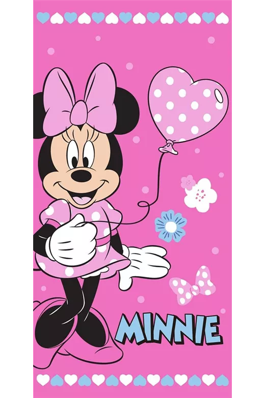 Πετσέτα Θαλάσσης Quick Dry Disney Home Minnie 335 70X140 Pink 100% Microfiber