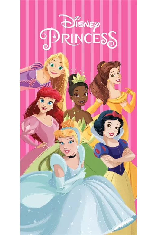 Πετσέτα Θαλάσσης Quick Dry Disney Home Princess 552 70X140 Fuchsia-Pink 100% Microfiber