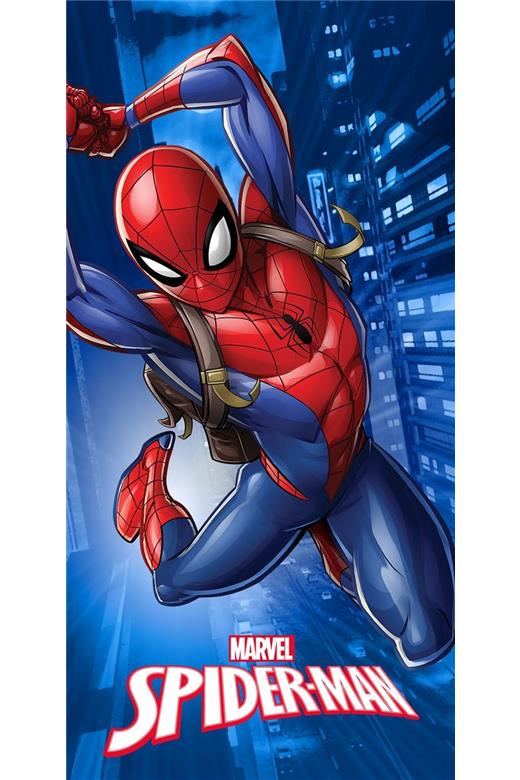 Πετσέτα Θαλάσσης Quick Dry Marvel Spider-Man 375 70X140 Blue 100% Microfiber