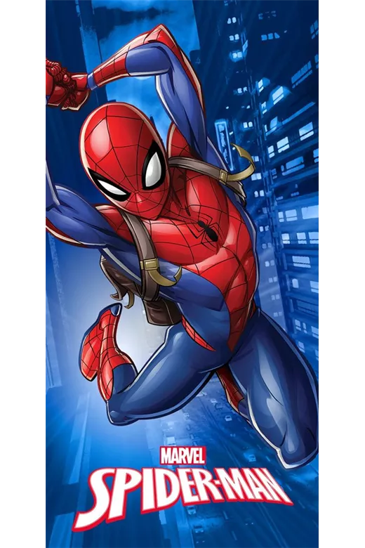 Πετσέτα Θαλάσσης Quick Dry Marvel Spider-Man 375 70X140 Blue 100% Microfiber