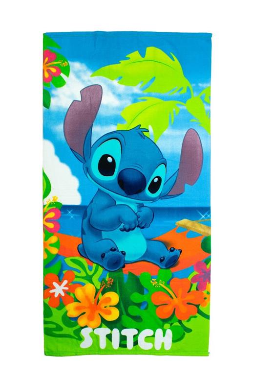 Πετσέτα Θαλάσσης Quick Dry Disney Home Lilo & Stitch 086 70X140 Blue-Green 100% Microfiber