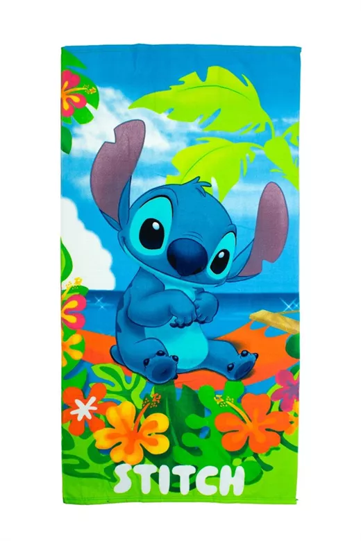 Πετσέτα Θαλάσσης Quick Dry Disney Home Lilo & Stitch 086 70X140 Blue-Green 100% Microfiber