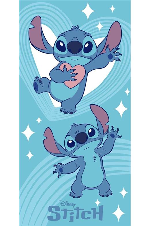 Πετσέτα Θαλάσσης Quick Dry Disney Home Lilo & Stitch 545 70X140 Sky Blue 100% Microfiber