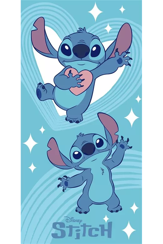 Πετσέτα Θαλάσσης Quick Dry Disney Home Lilo & Stitch 545 70X140 Sky Blue 100% Microfiber