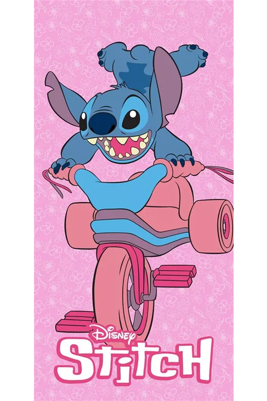 Πετσέτα Θαλάσσης Quick Dry Disney Home Lilo & Stitch 557 70X140 Pink 100% Microfiber