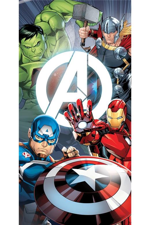 Πετσέτα Θαλάσσης Quick Dry Marvel Avengers 553 70X140 White 100% Microfiber