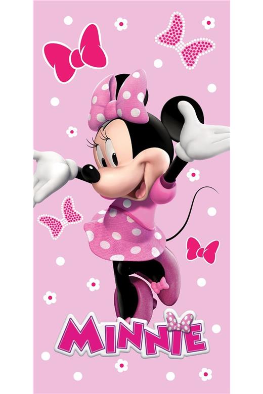 Πετσέτα Θαλάσσης Quick Dry Disney Home Minnie 542 70X140 Baby Pink 100% Microfiber