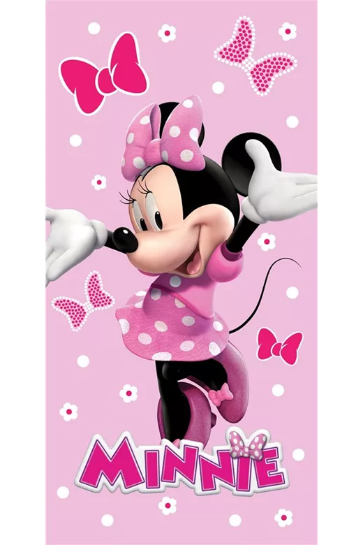 Πετσέτα Θαλάσσης Quick Dry Disney Home Minnie 542 70X140 Baby Pink 100% Microfiber