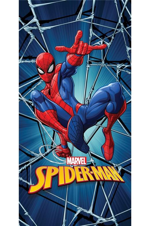 Πετσέτα Θαλάσσης Quick Dry Marvel Spider-Man 550 70X140 Blue 100% Microfiber