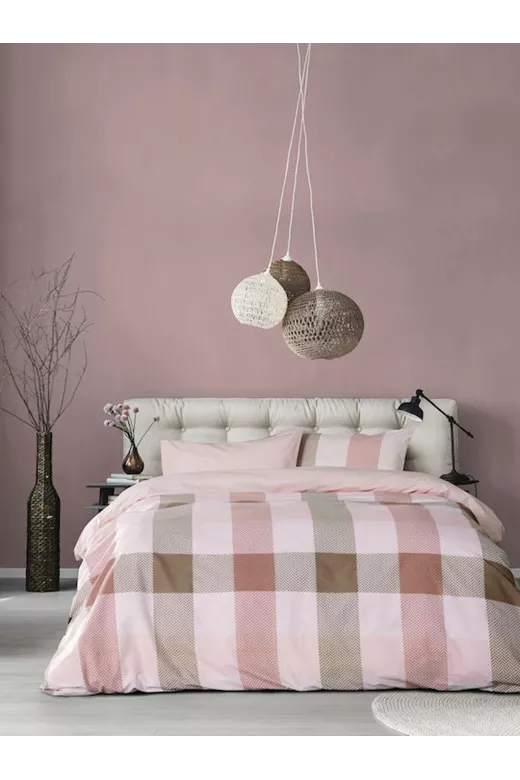 Κουβερλί βαμβακερό Carrie Pink