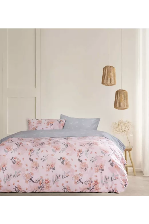 Κουβερλί βαμβακερό Flor Pink
