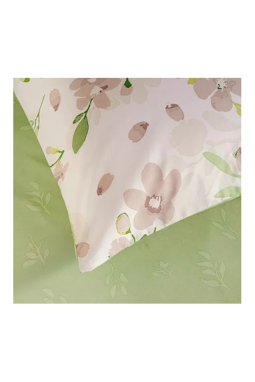Κουβερλί βαμβακερό Flor Beige