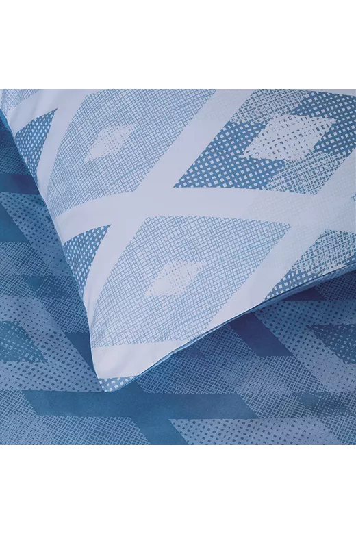 Κουβερλί βαμβακερό Rombus Blue