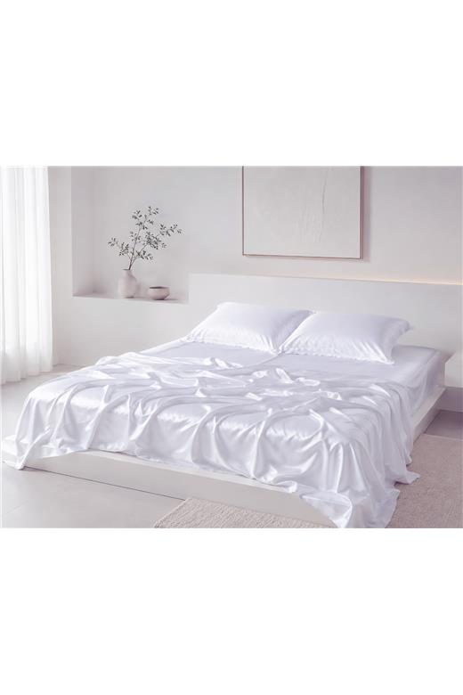 Σετ σεντόνια bamboo 300TC (270cm x 290cm) λευκό